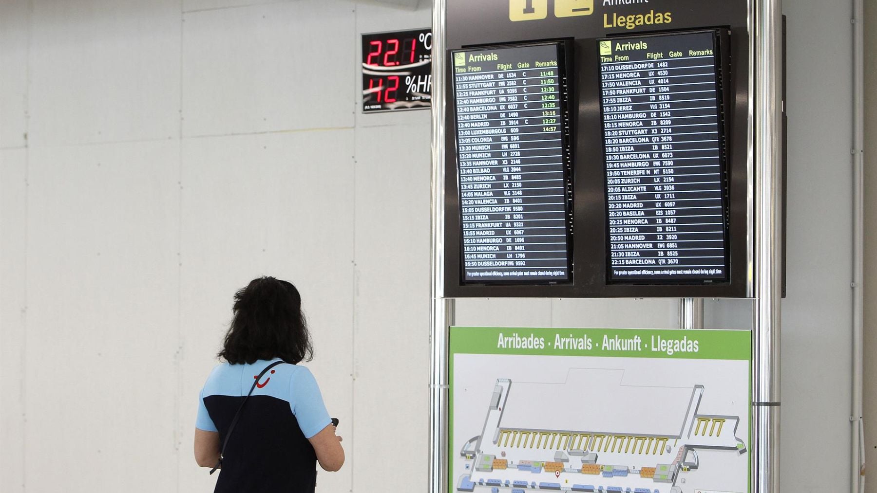 aeropuerto Palma agresión trabajadora descuento residente pasajera