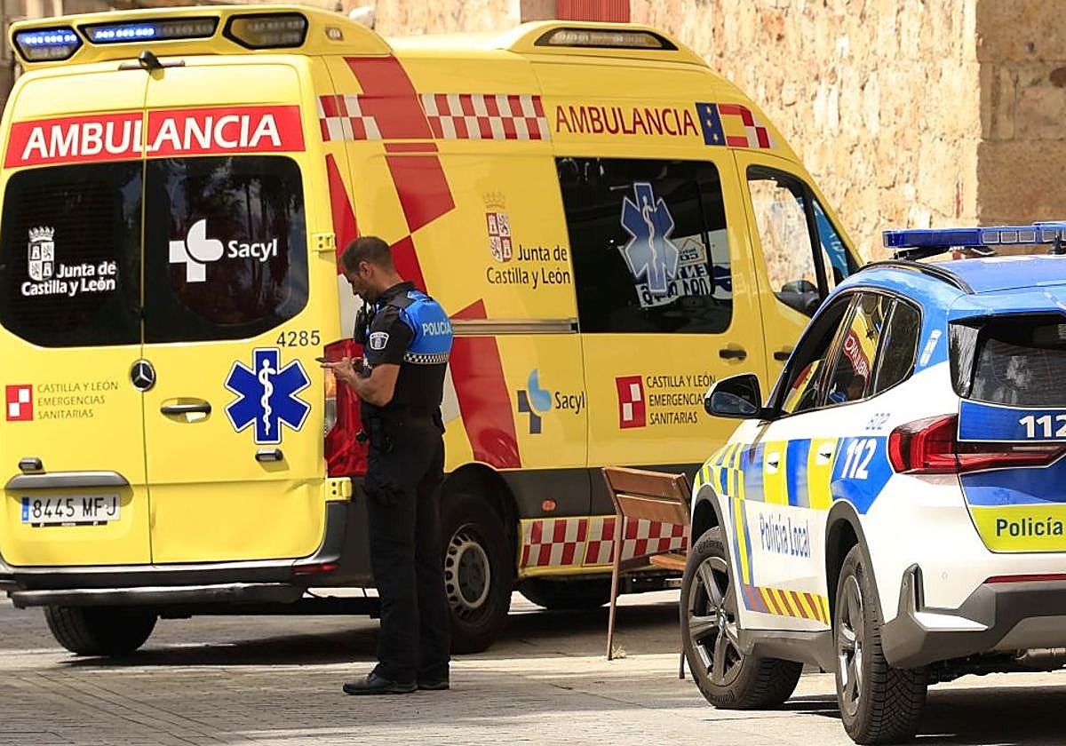 Una mujer joven y un menor de edad, heridos en un accidente nocturno en el alfoz de Salamanca