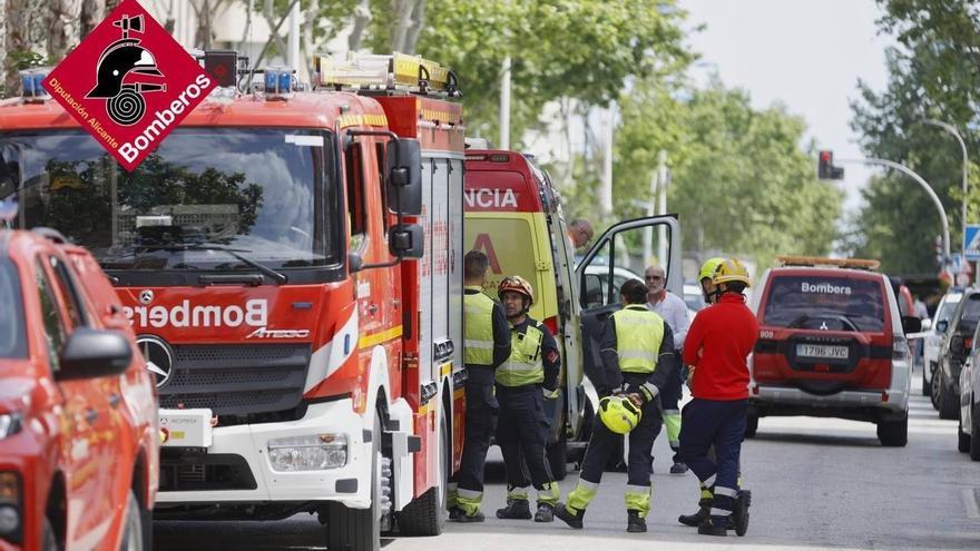 Cuatro heridos en incendio de vivienda en novena planta en Benidorm