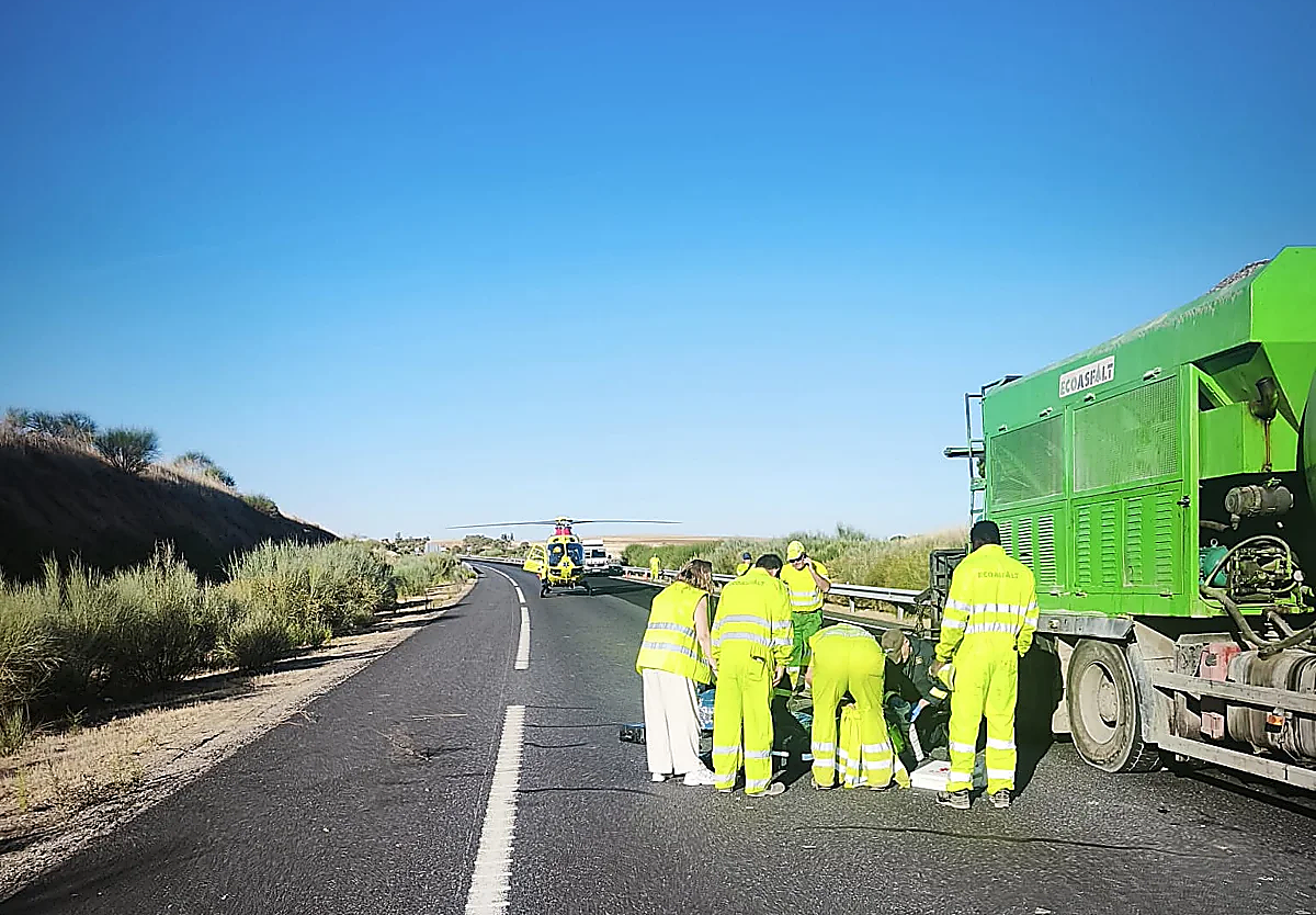 Detenido en Burgos el conductor que atropelló a un operario en la A-62 en Salamanca y huyó del lugar