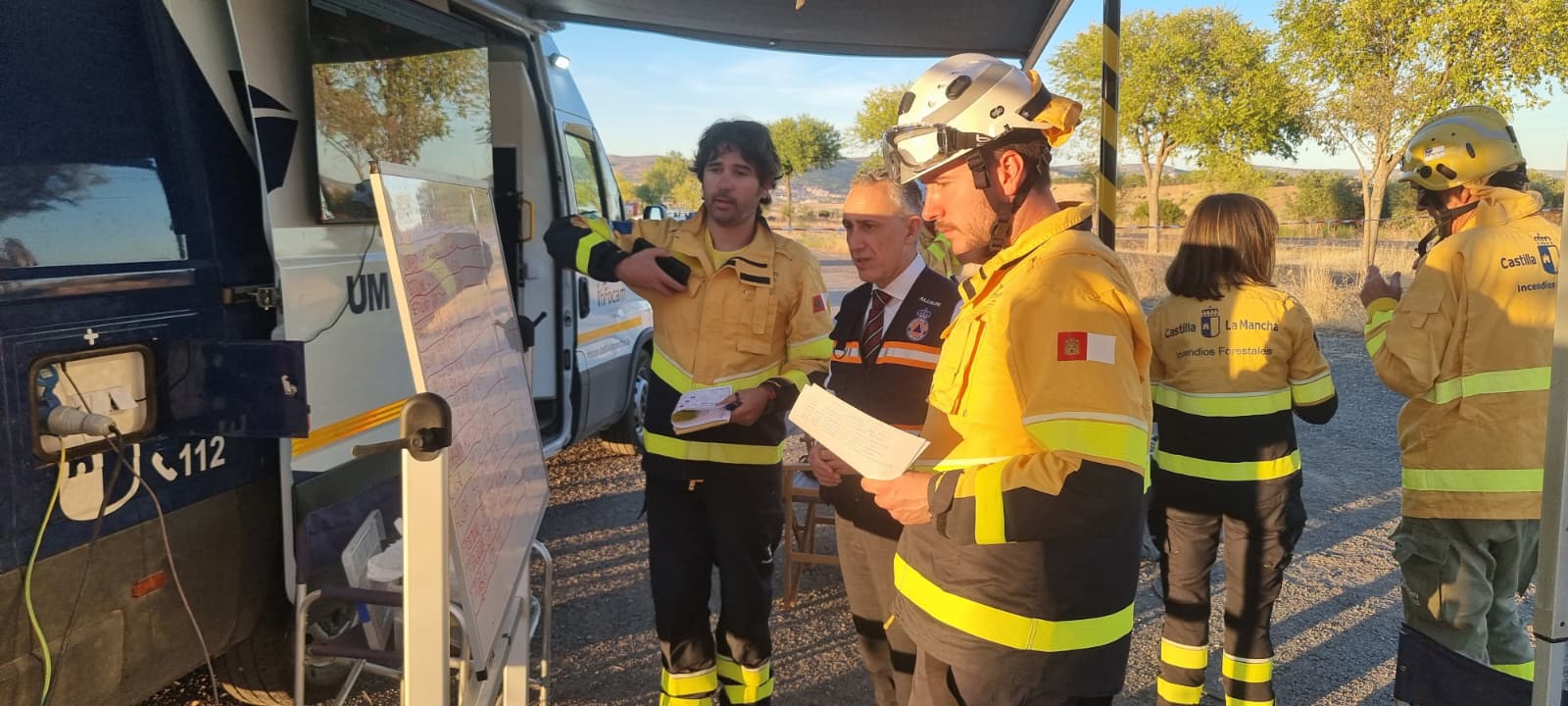 El incendio de la Dehesa Boyal de Puertollano evoluciona favorablemente y afecta por el momento a unas 150 hectáreas