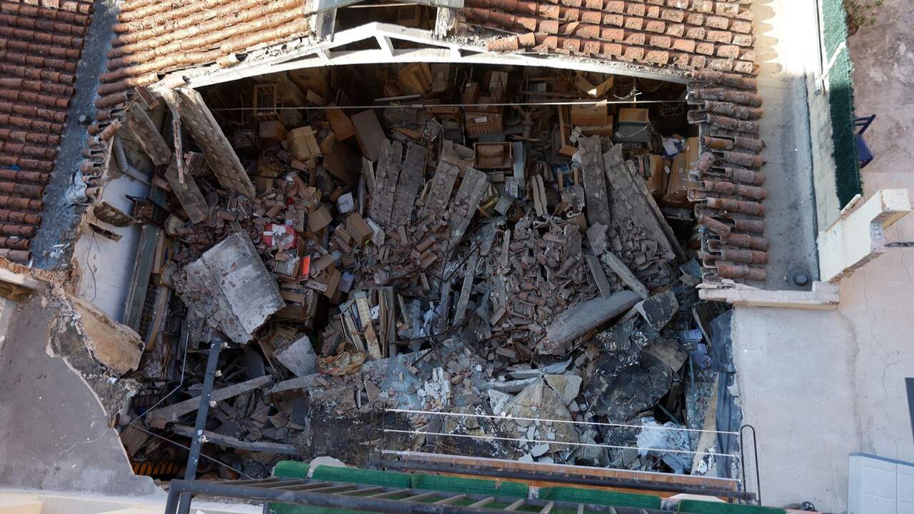 Impactante colapso en Berriozar: la terraza que se derrumbó deja imágenes sorprendentes