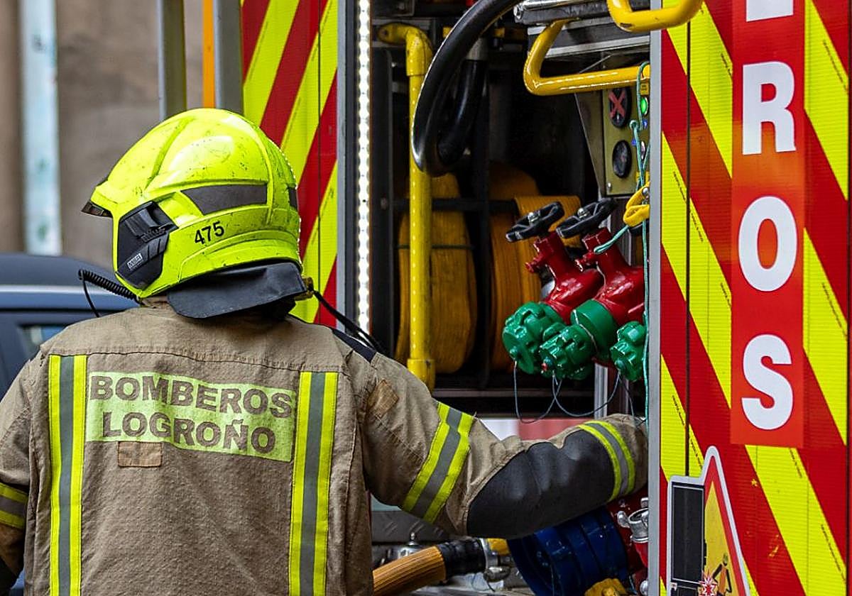 Incendio en finca de Sorzano deja a una persona de 80 años con quemaduras en la espalda