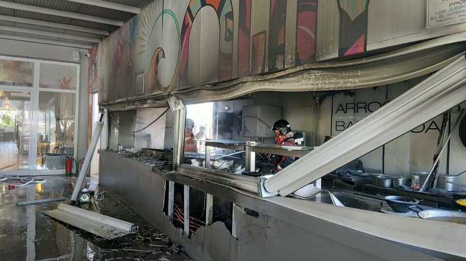 Susto en un hotel de Matalascañas tras incendiarse la cocina del restaurante