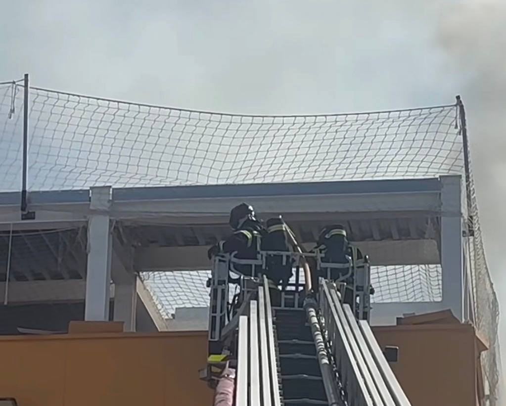 Incendio en una nave de trasteros de Villaverde