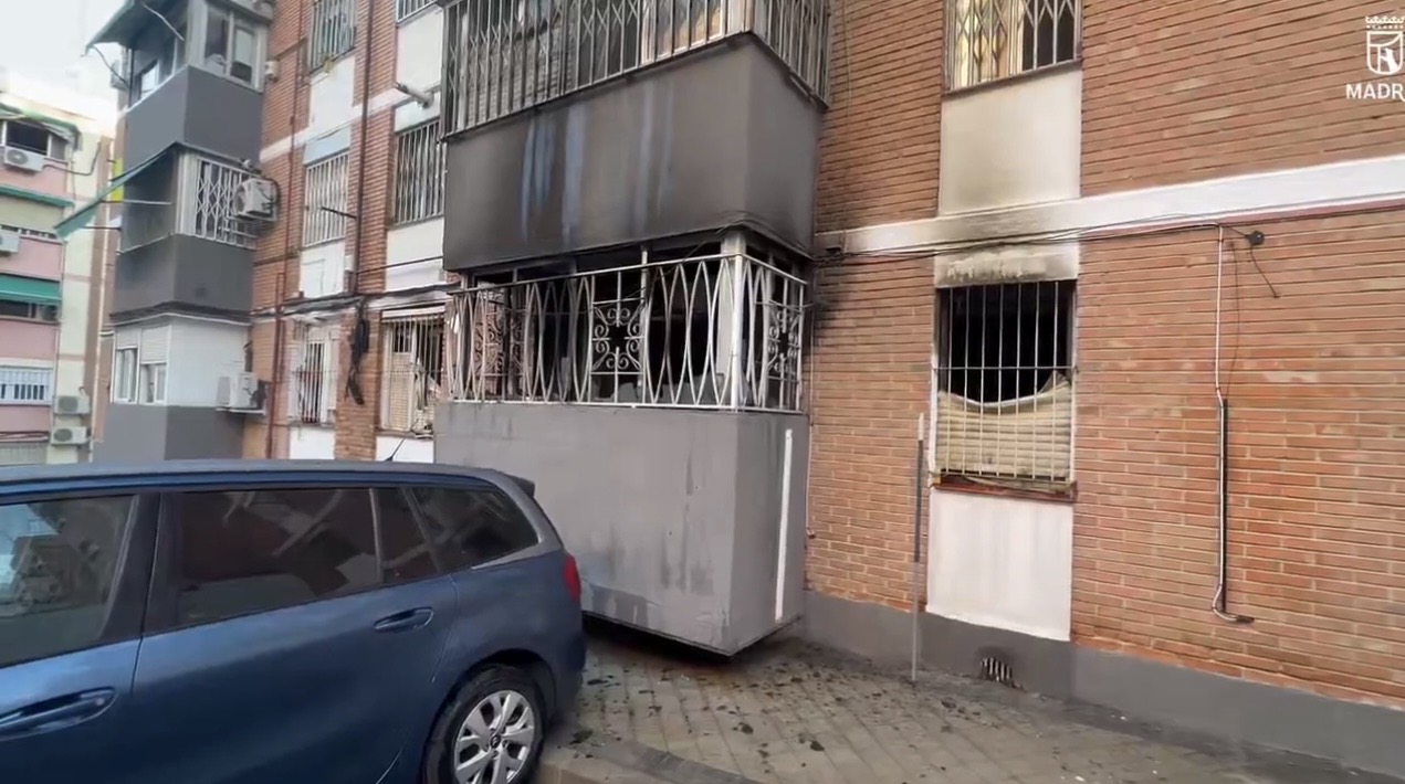 Incendio en Ciudad Lineal deja siete heridos y varios rescates
