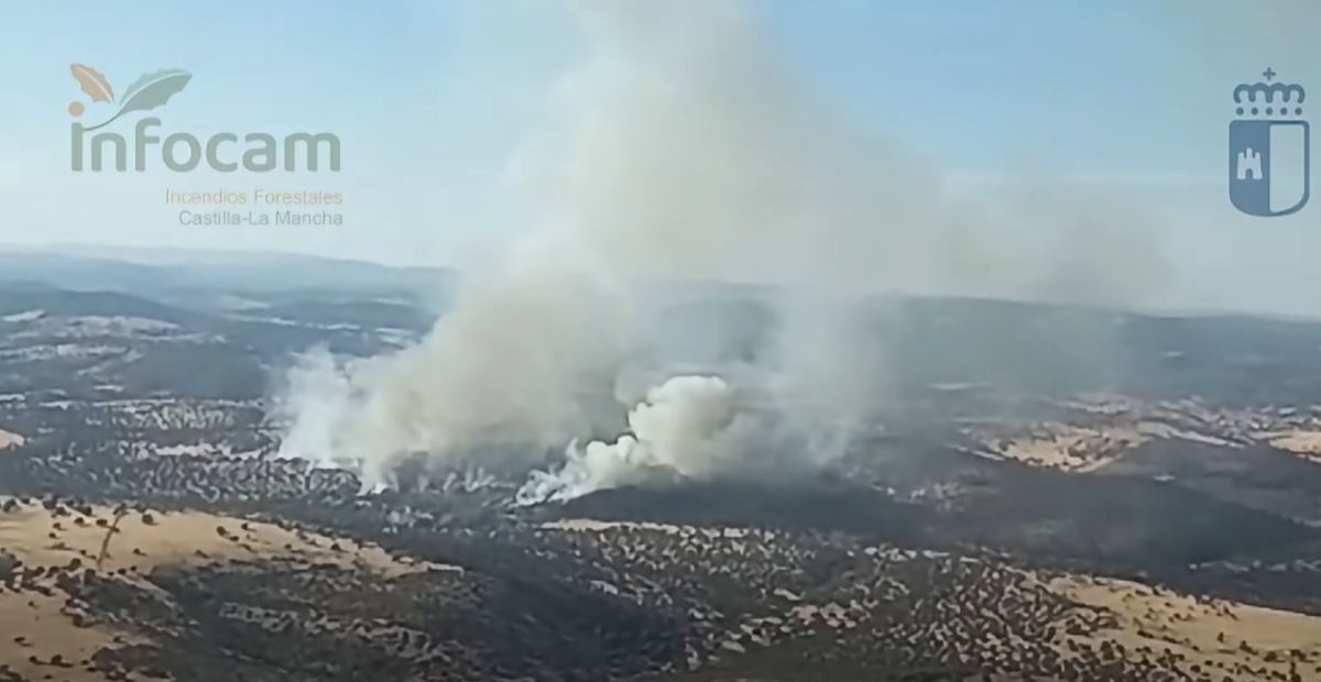 Incendio forestal en Las Fontanosas: 21 medios y 87 efectivos trabajan en su extinción