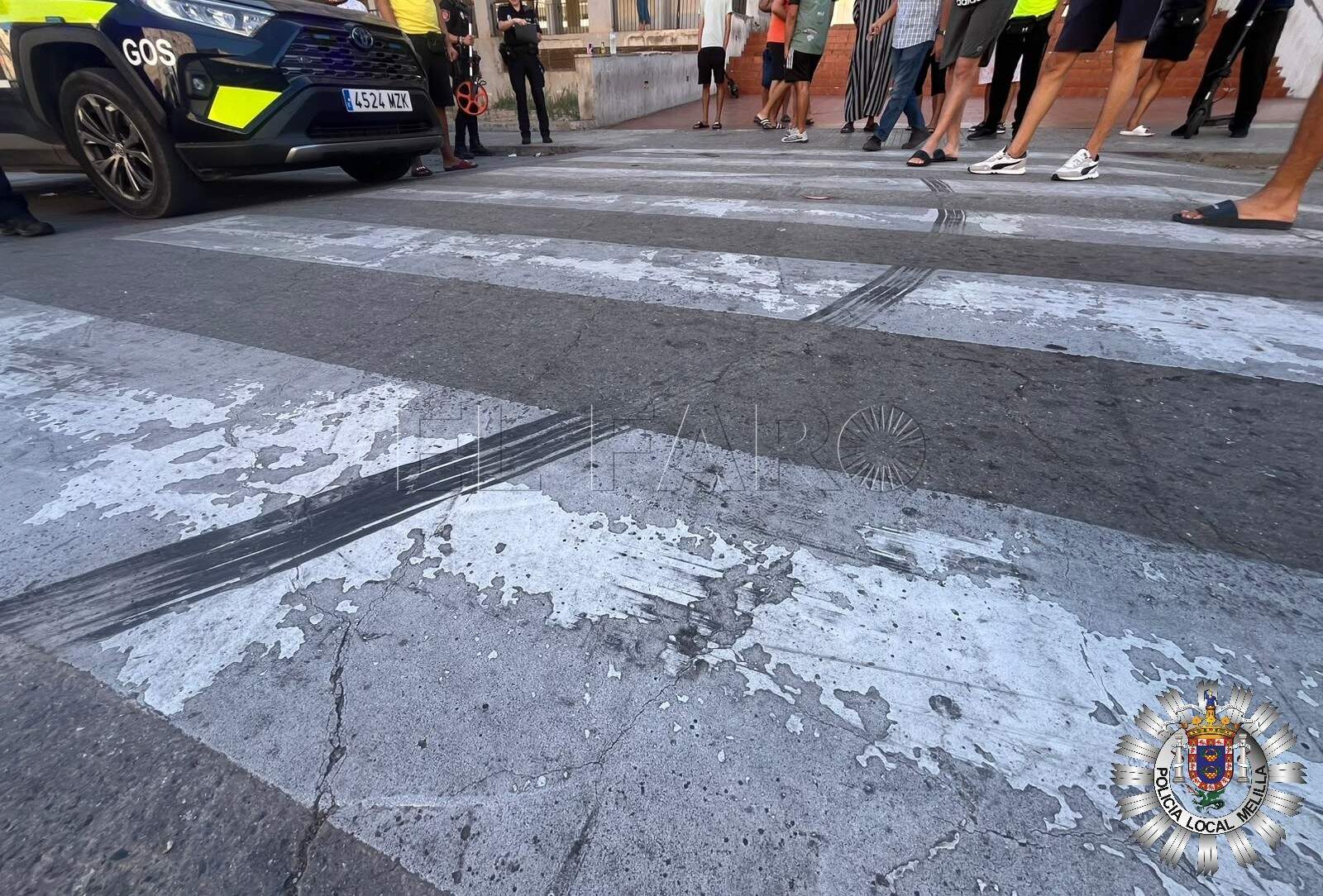 Localizan al conductor que abandonó el lugar tras atropello a peatón en Melilla