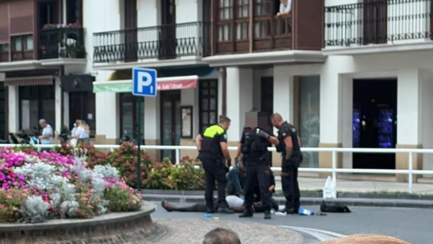 Muere un hombre en Hondarribia por disparos de la Policía Local tras amenazar a varios agentes con un cuchillo