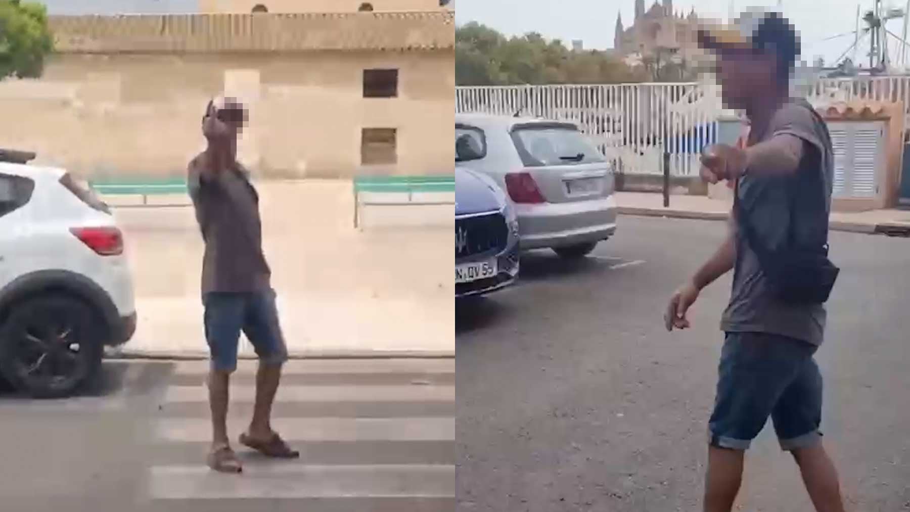 Tensión en Palma: conductora vive momentos de miedo tras negarse a dar dinero a gorrilla