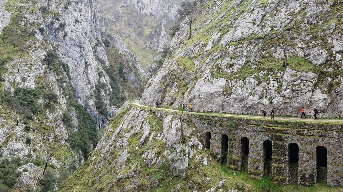 Imagen de archivo de la Ruta del Cares entre Caín y Poncebos