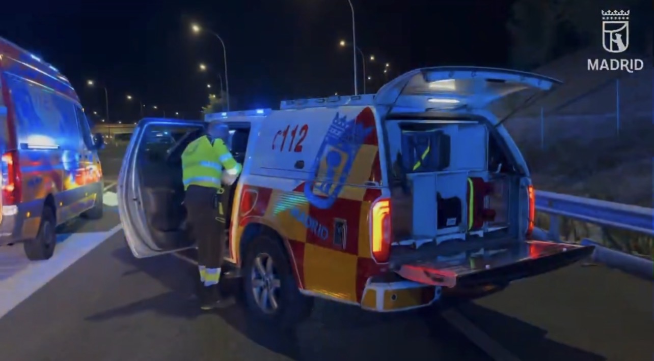 Muere un motorista en un accidente en la M-45