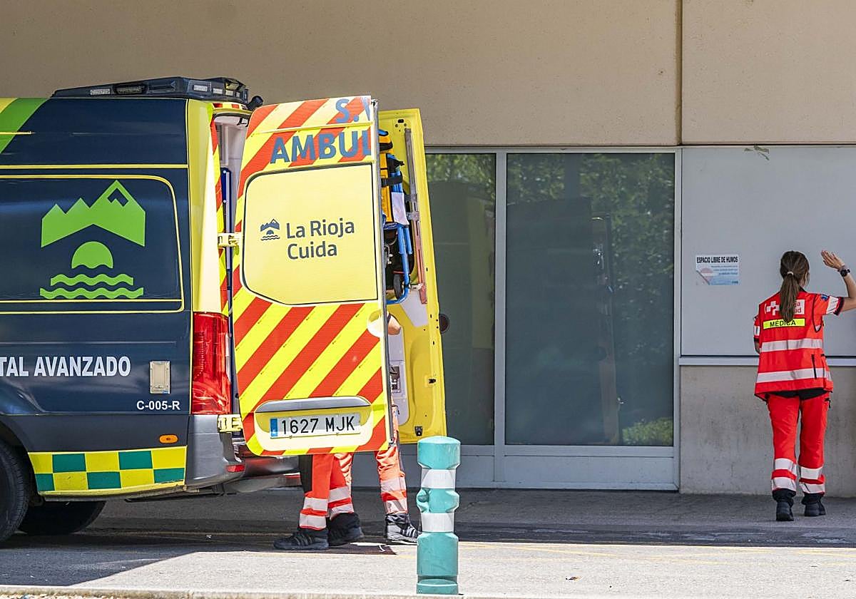 Un hombre de 85 años resulta herido tras chocar su coche contra un edificio en Nájera