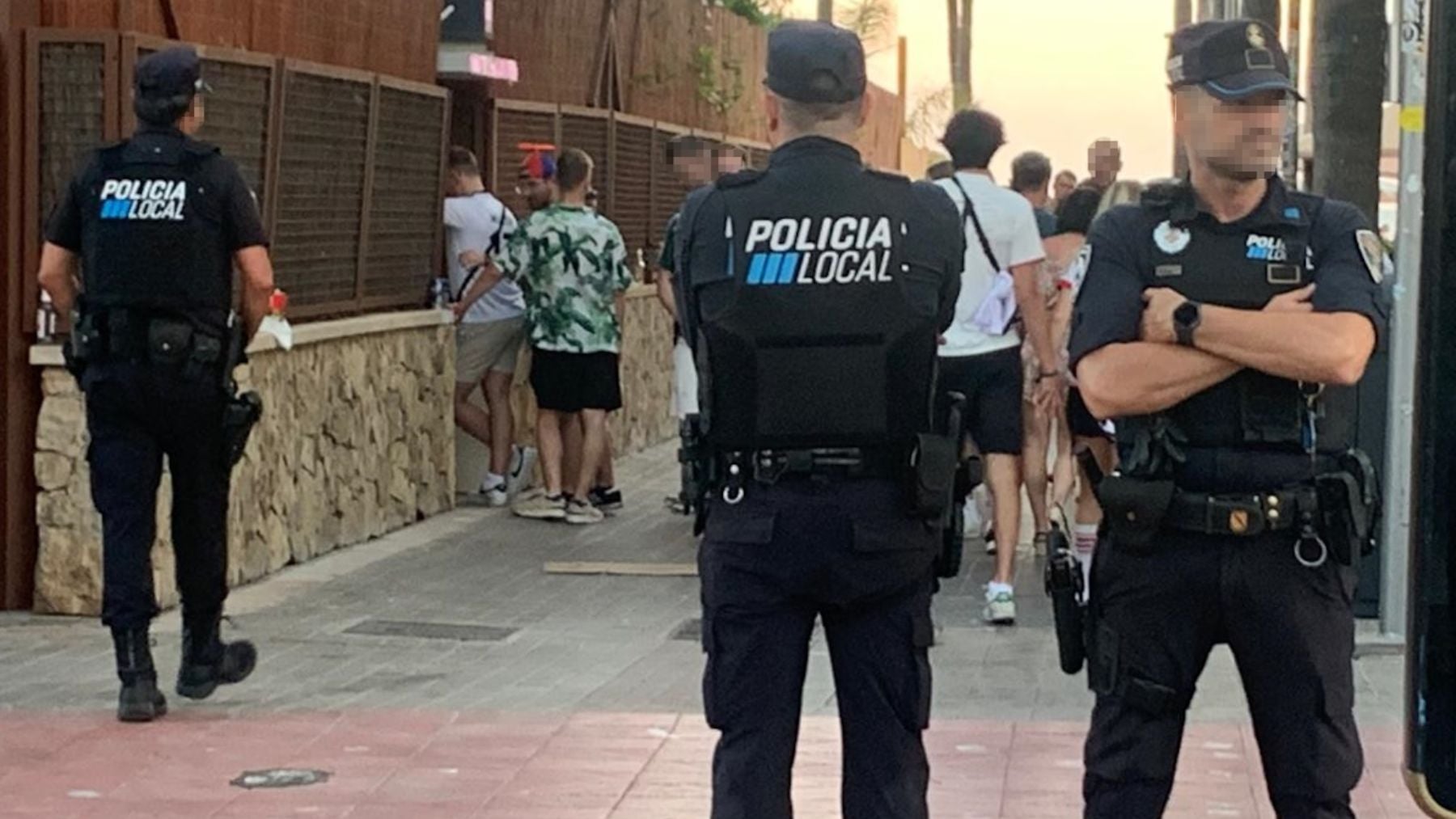 Playa Palma cliente pelea vasos cristal portero discoteca