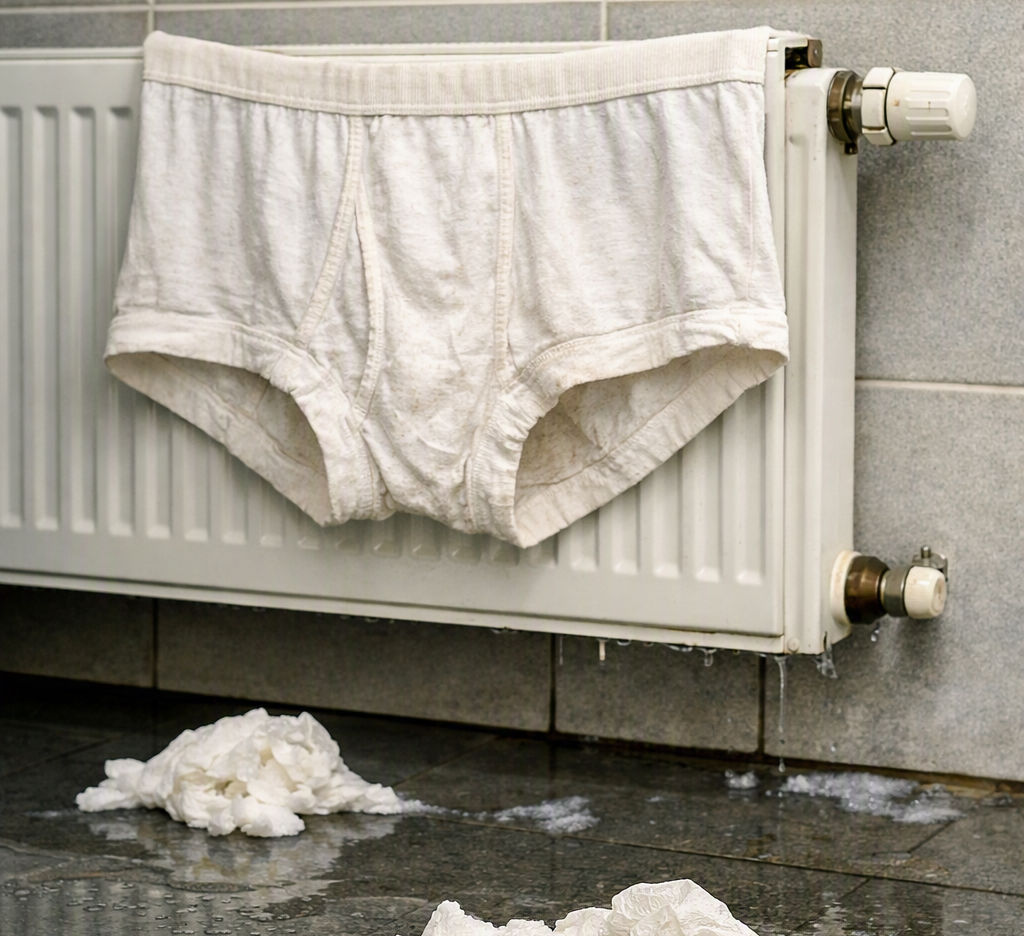 Vitoria: Duchas en calzoncillos y papel higiénico como toallas
