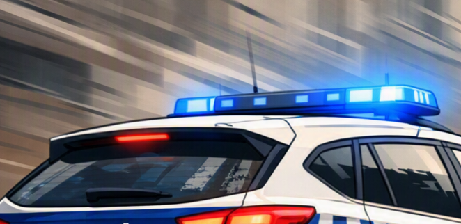 Se abalanza contra el coche policial en Vitoria