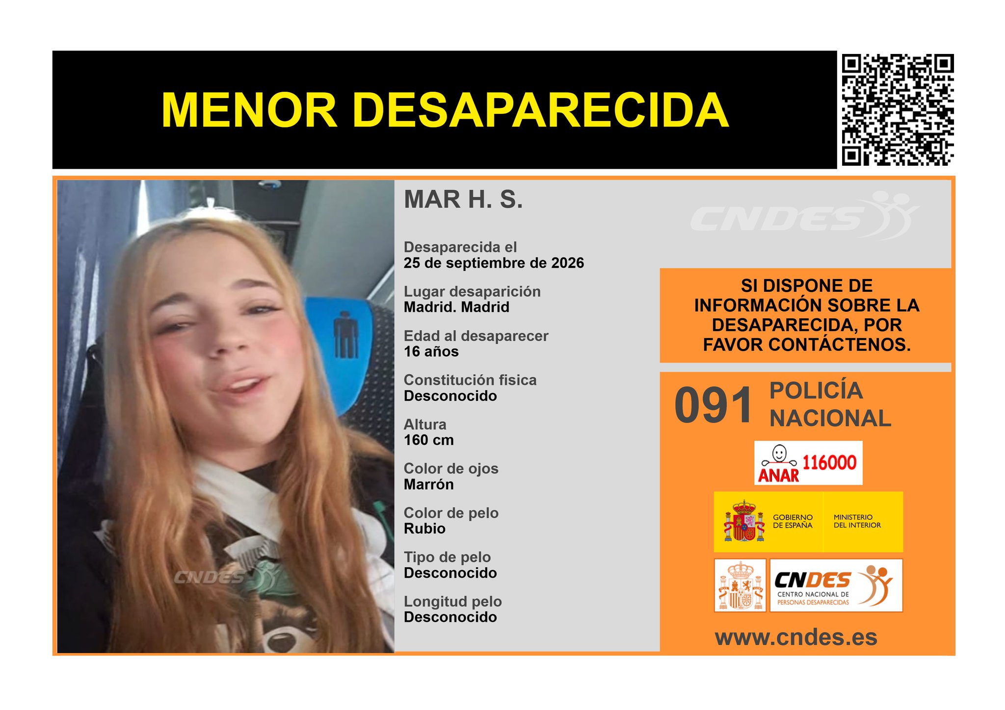 Buscan a Alejandra y Mar, menores desaparecidas en Madrid