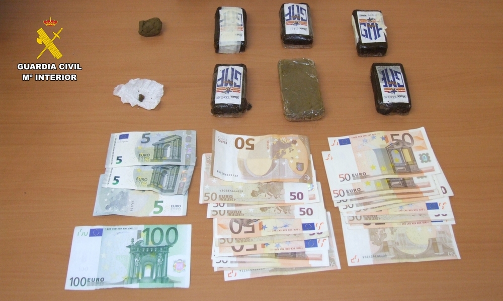 Detienen a un joven con más de 600 gramos de hachís