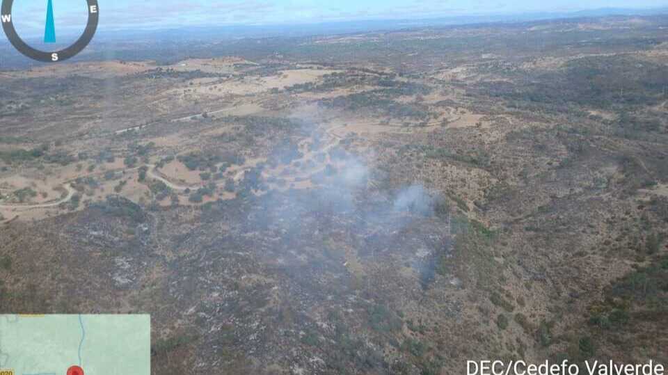 Declarado un incendio en Calañas