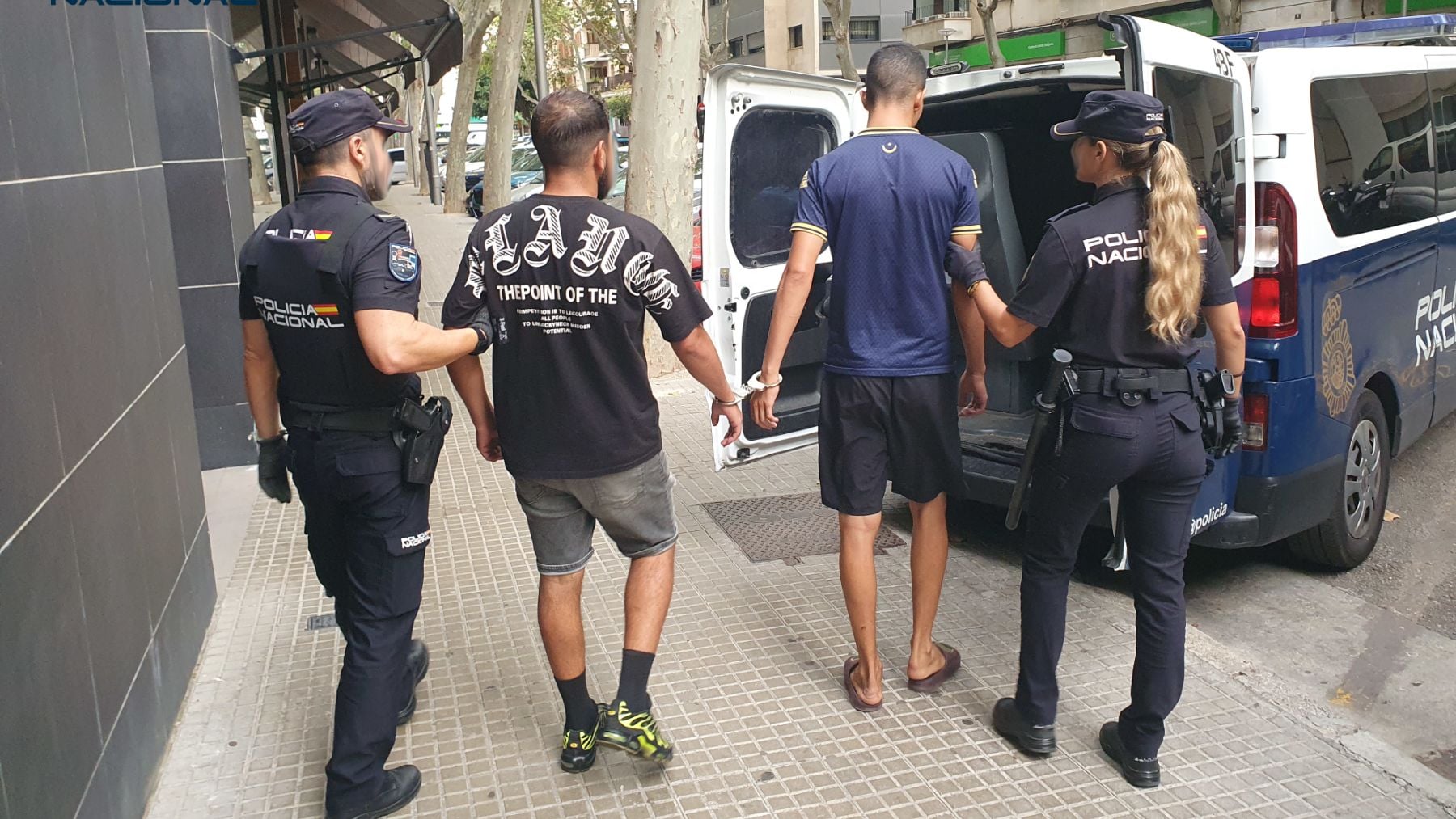 La Policía Nacional detiene a siete ladrones en seis horas por cometer varios robos en Palma