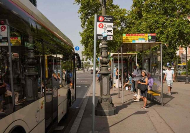 parada bus barcelona diagonal
