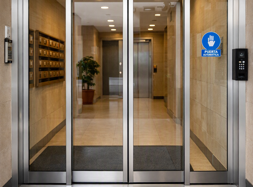 Si te siguen al portal… ¡Miedo a puertas automáticas en Vitoria!